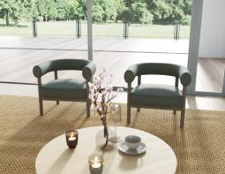 L 3 Marlowe Loungechair Brownwood Green1