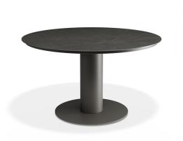 Loma LOW Dining Table 120cm - Outdoor - Basalt Ceramic Top