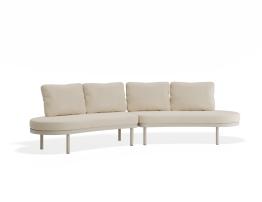 Aluna Sofa Open Ends - Latte - Outdoor