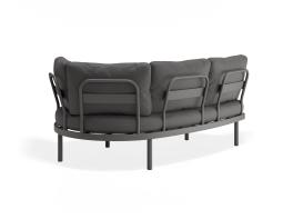 P 2 Aluna Outdoorsofa Armsection Charcoal Darkgrey