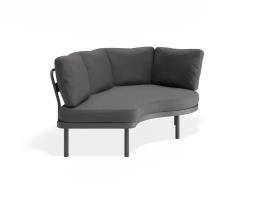 P 3 Aluna Outdoorsofa Armsection Charcoal Darkgrey