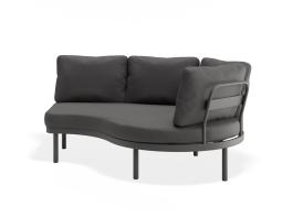 P 4 Aluna Outdoorsofa Armsection Charcoal Darkgrey