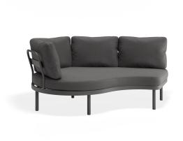 Aluna Sofa Return Section - Charcoal - Outdoor