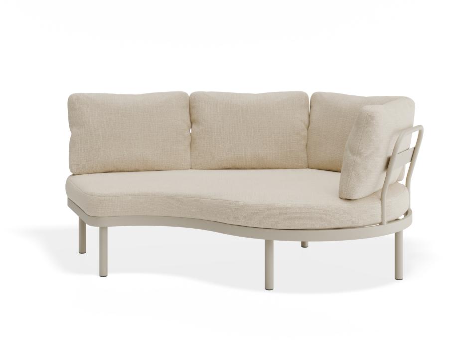 P 1 Aluna Outdoorsofa Armsection Latte Husk