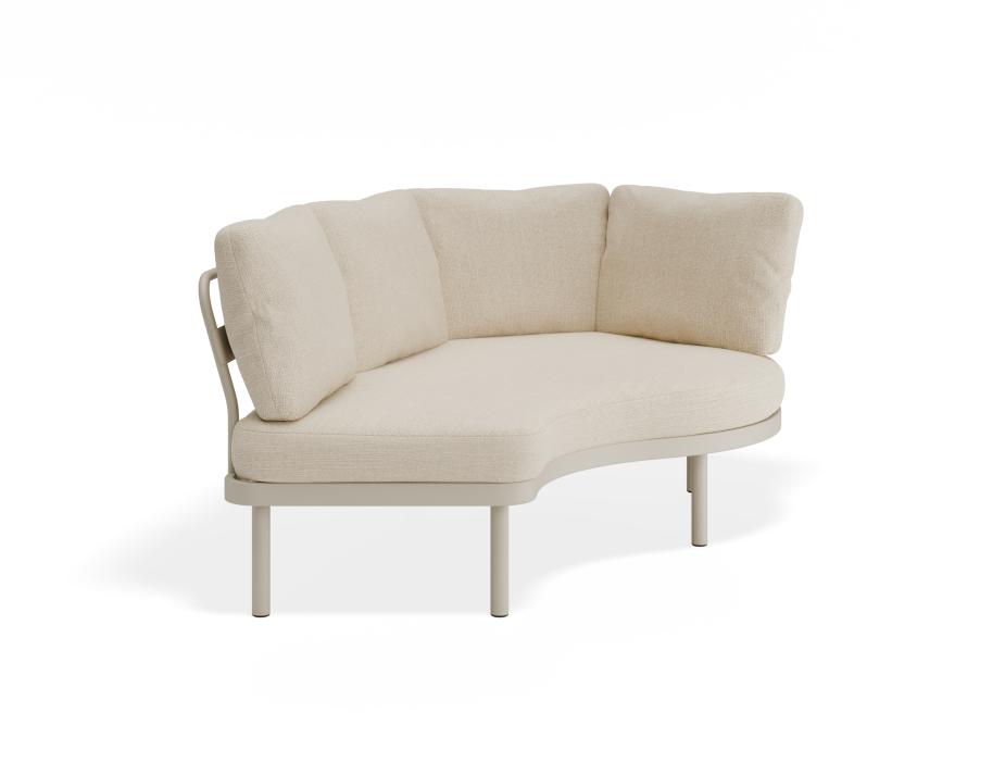 P 3 Aluna Outdoorsofa Armsection Latte Husk