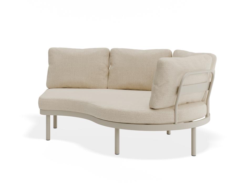 P 4 Aluna Outdoorsofa Armsection Latte Husk