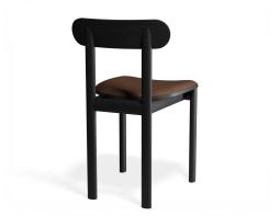 P 2 Zara Diningchair Black Printedsuede