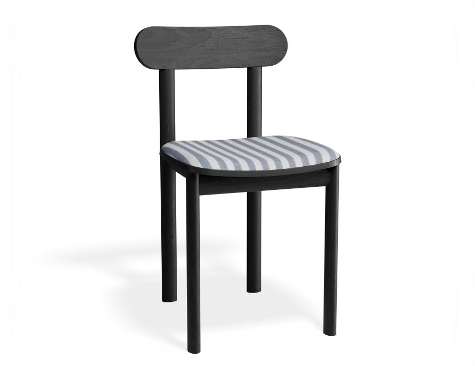 P 1 Zara Diningchair Black Bluestripe