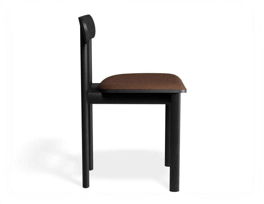 P 3 Zara Diningchair Black Printedsuede