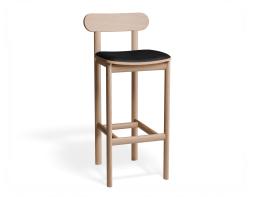 P 1 Zara Barstool Natural Blackpu
