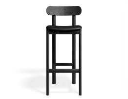 Zara Stool - Black - Upholstered