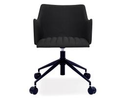 Andorra Swivel Office Armchair - Storm Grey Fabric