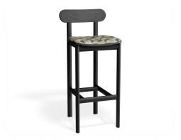P 1 Zara Barstool Black Eucalyptpyramid