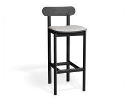 P 1 Zara Barstool Black Geometricpattern