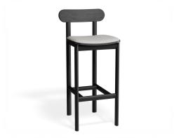 P 1 Zara Barstool Black Herringbone