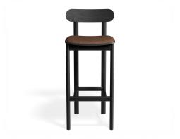 P 4 Zara Barstool Black Printedsuede