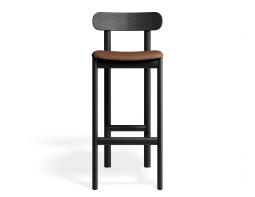 P 5 Zarav4 Barstool Black Printedsuede