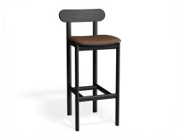 Zara Stool - Black - Custom Upholstered