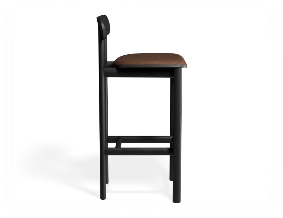 P 3 Zara Barstool Black Printedsuede