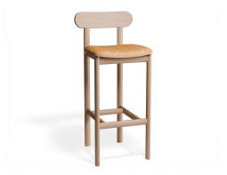 P 1 Zara Barstool Natural Isometricorange