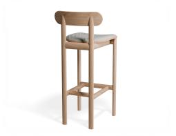P 2 Zara Barstool Natural Herringbone