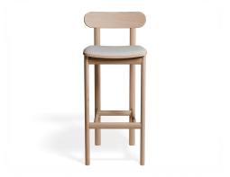 P 4 Zara Barstool Natural Herringbone