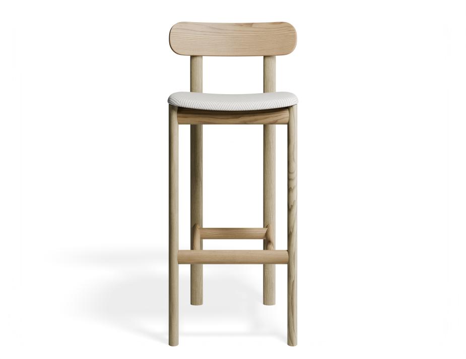 P 5 Zarav4 Barstool Natural Herringbone