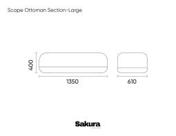 Scape Ottoman Section Large