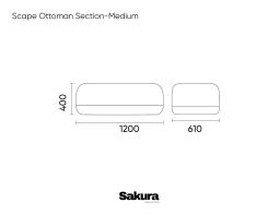Scape Ottoman Section Medium