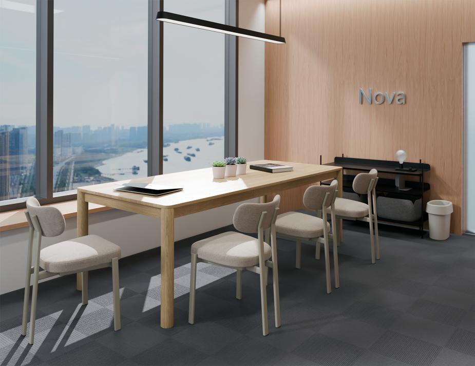 L 1 Nova Chair Commercial Dove Shell