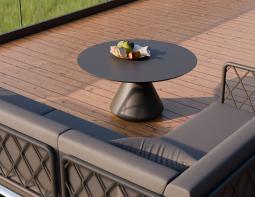 L 3 Kora Coffeetable 90cm Charcoal