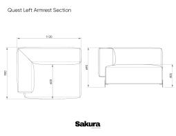Line Drawings For Website Left Armrest Section
