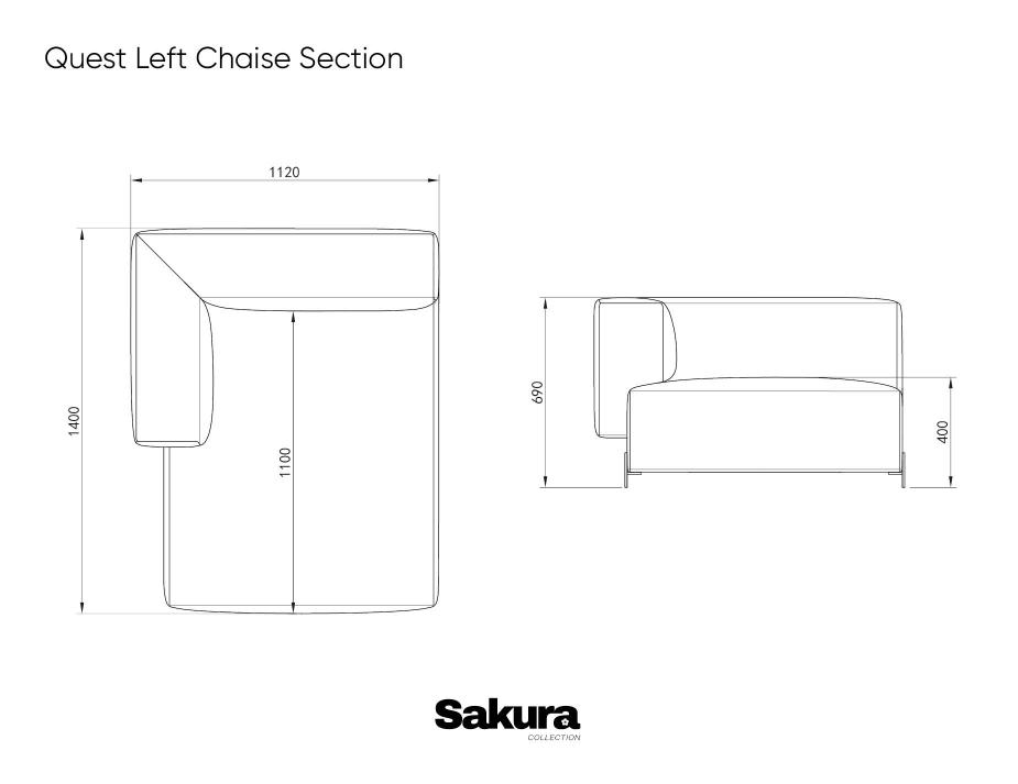 Line Drawings For Website Left Chaise Section