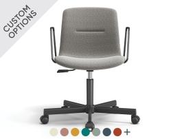 Sora Chair - With Arms - Swivel Base with Castors