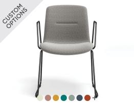 Sora Chair - With Arms - Sled Base