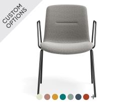 Sora Chair - With Arms - 4 Post Base
