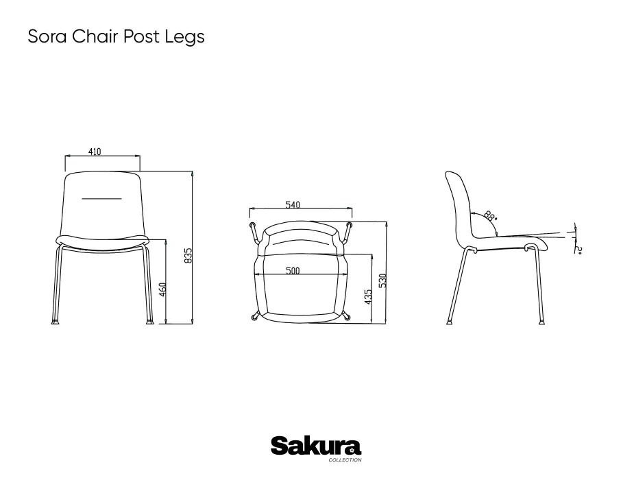 Sora Chair Post Legs