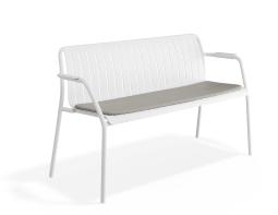 P 1 Roku Gardenbench Lightgrey White