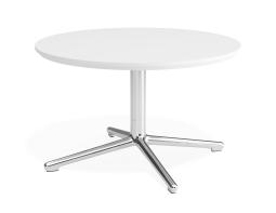 P 1 Place Coffeetable 700dia White Chrome