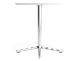 P 3 Place Cafetable 700dia White Chrome
