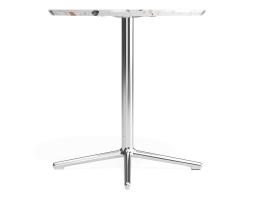 P 3 Place Cafetable 700dia Terrazzo Chrome