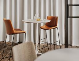 Place Cafe Table White 70cmdia 4