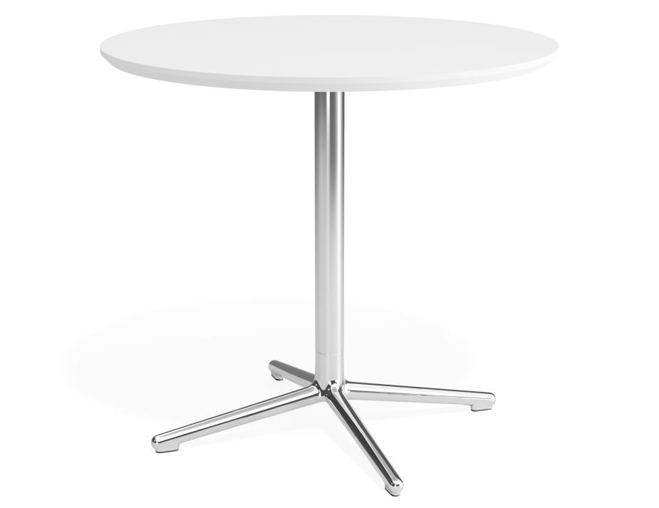 P 1 Place Cafetable 800dia White Chrome