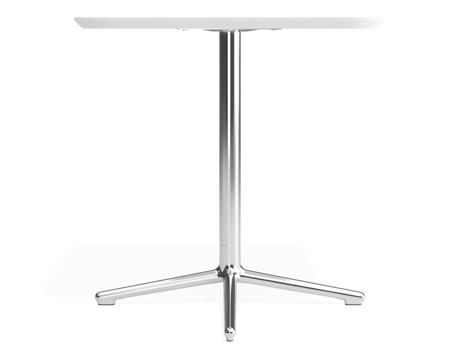 P 3 Place Cafetable 700x700 White Chrome