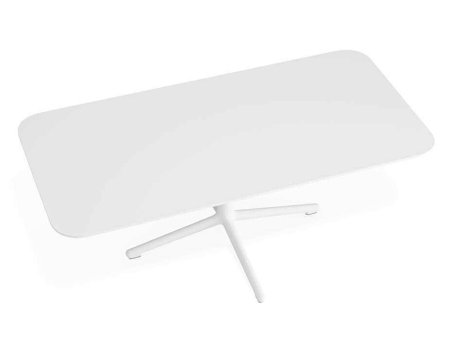 P 4 Place Coffeetable 1200x600 White White