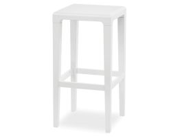 Rioja Barstool - White Painted - 65cm - by TON