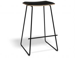 Hudson Stool - Black - Black Pad