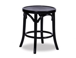 Bentwood Paris Stool - 46cm - Black ***Clearance***