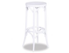 Bentwood Paris Stool - 80cm - White ***Clearance***