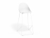 Bar Stool 75cm Seat Height - White Frame image